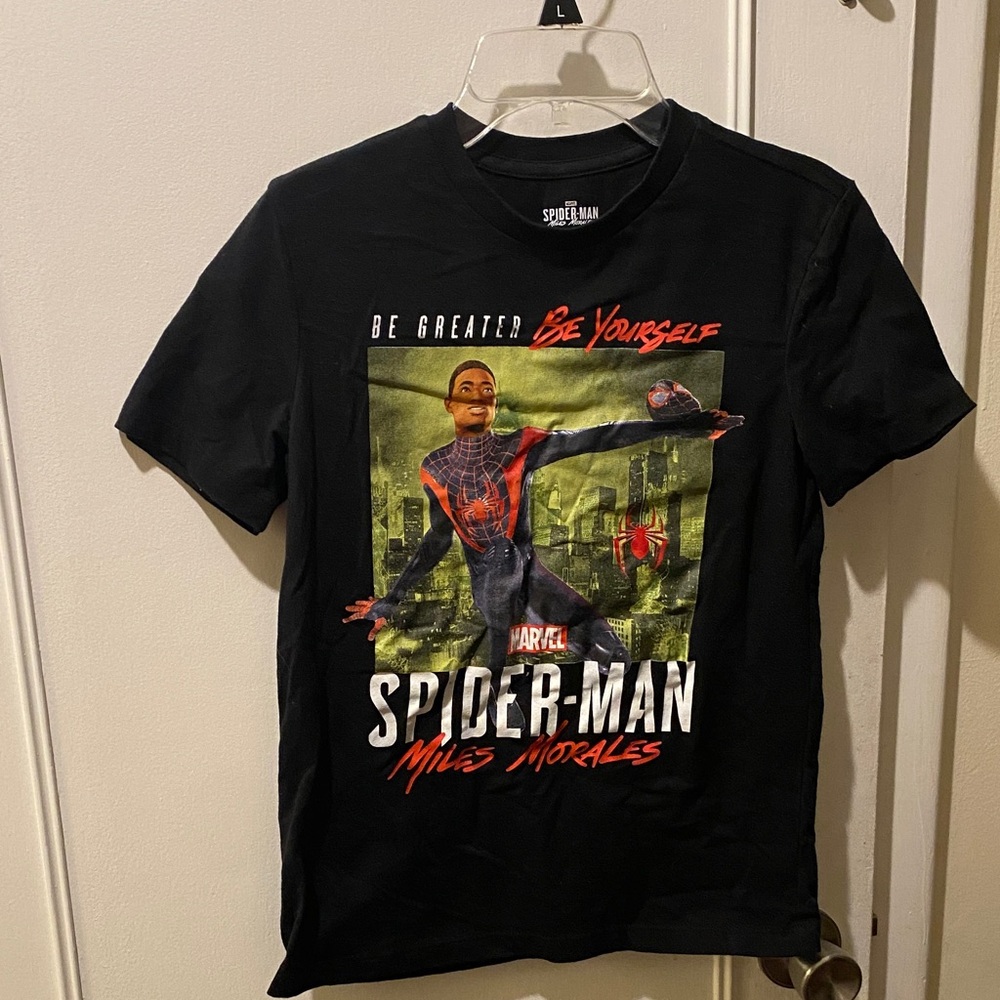 Marvel Black Spider-Man Miles Morales Tee
